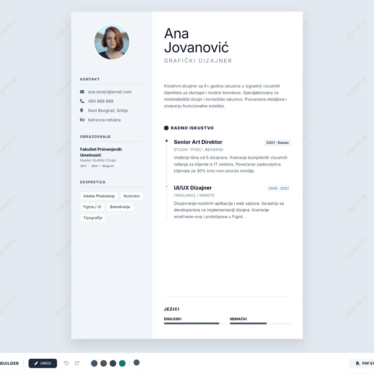 Nordic Minimal CV